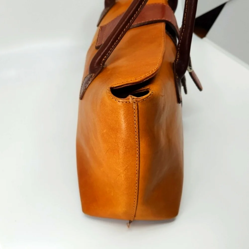 Vera Pelle Leather L'Amica Handbag - Picture 5 of 7